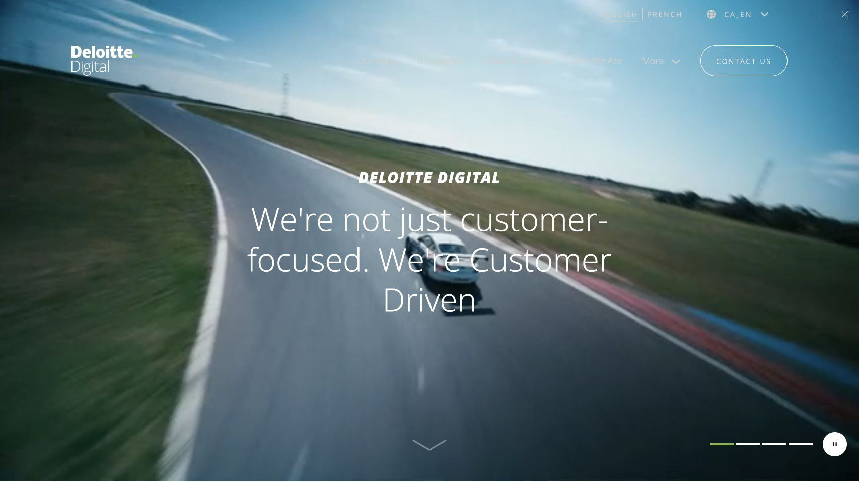 Current public English Deloitte Digital Canada homepage