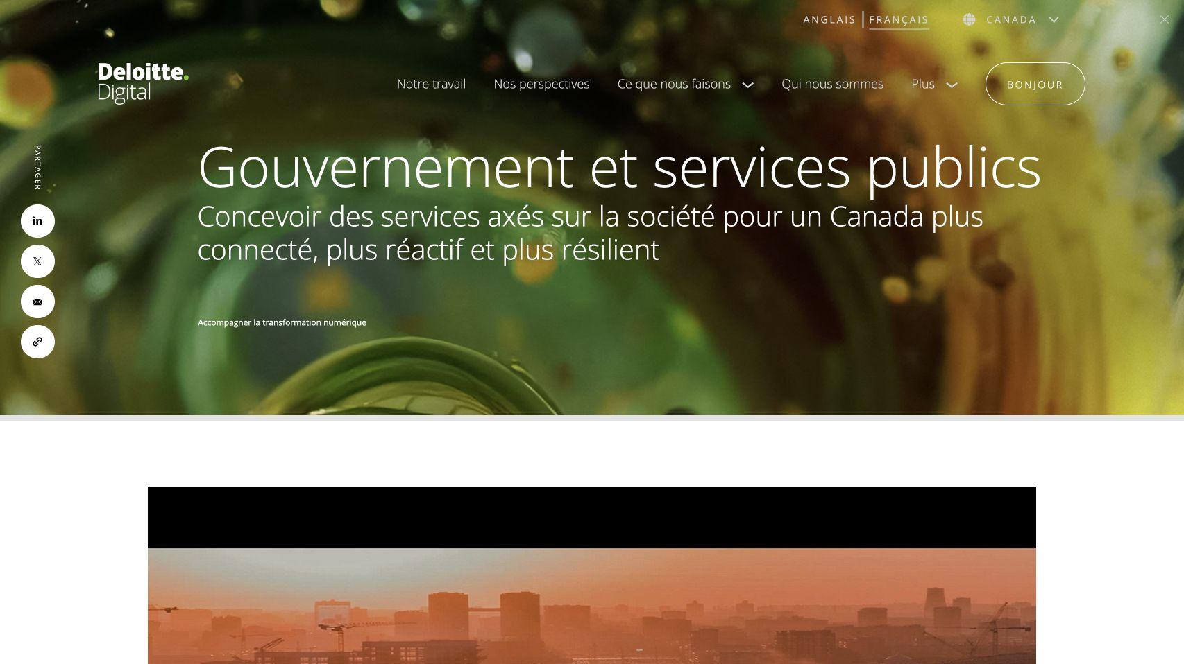 Current public French Government and Public Sectors industry page