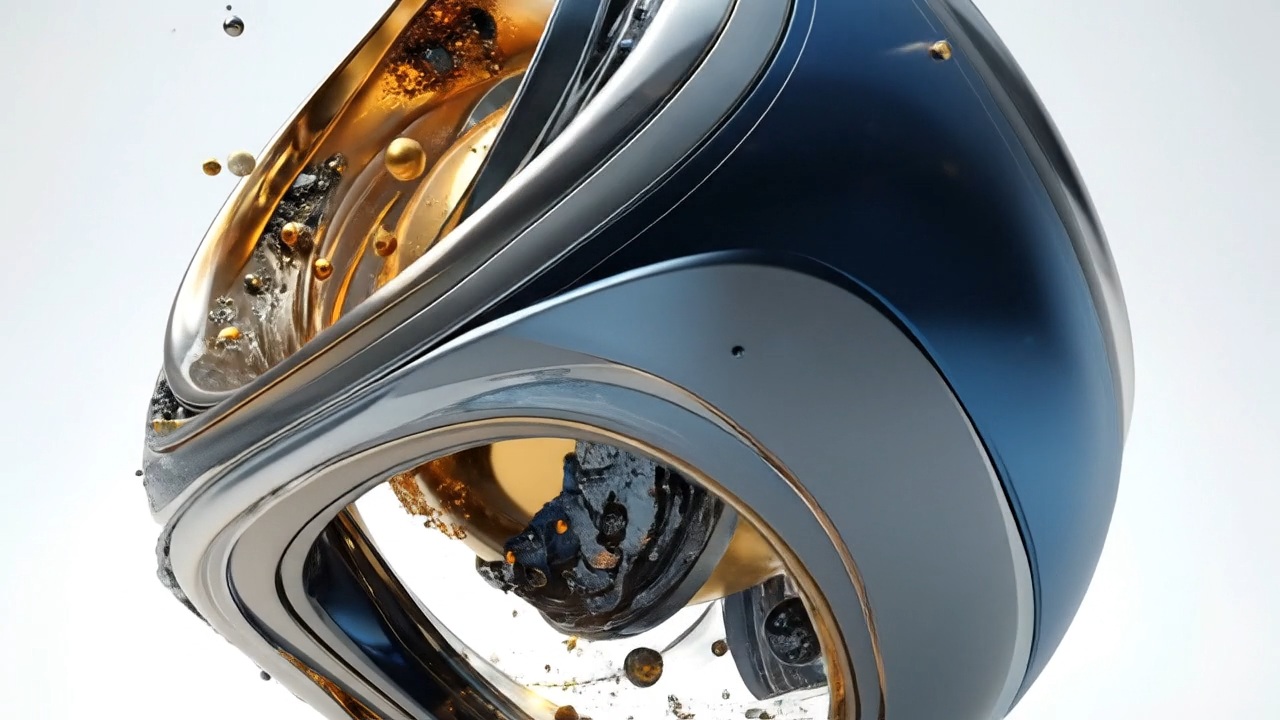 Metallic layers and gold core